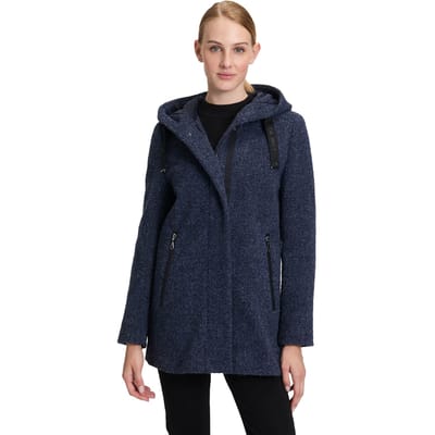 Boucléjasje in een sportieve look - dunkelblau / gemêl. - Gr. 38 van Goldner Fashion