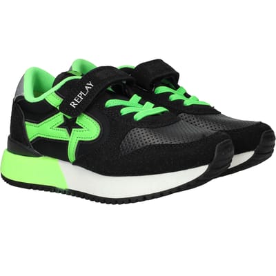 Replay Fiber JR 7 Sneakers - Jongens - Zwart - Maat:31