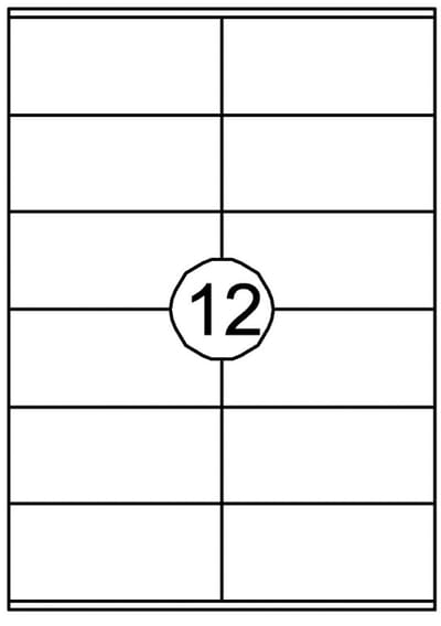 Etiket Quantore 105 x 48 mm 1200 stuks