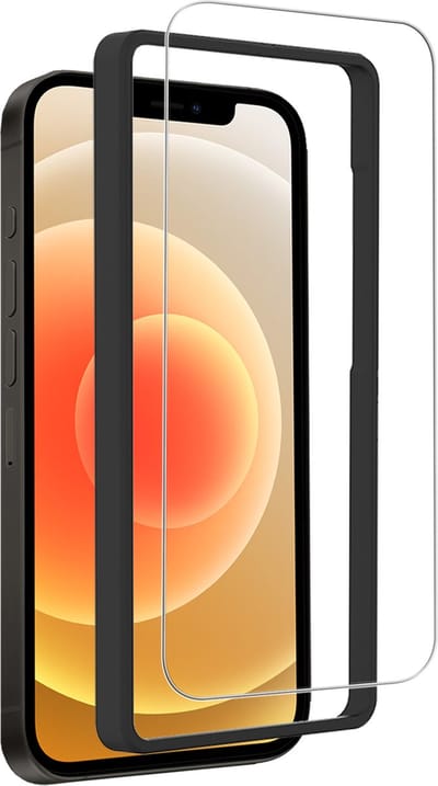 Screenprotector - Geschikt voor Apple iPhone 12 - Met Installatie Frame - Gehard Glas - Beschermglas - Tempered Glass - Screen Protector