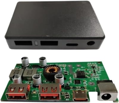Zonnepaneel Oplader - Spanningsregelaar Box - Energie Stabiliseren - Dual QC3.0 PD100W - 9V-30V Input - Zwart