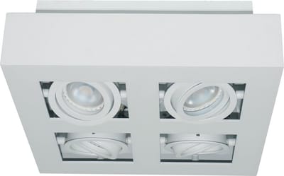 Artdelight - Spot Bosco 4 lichts L 25 cm B 25 cm wit
