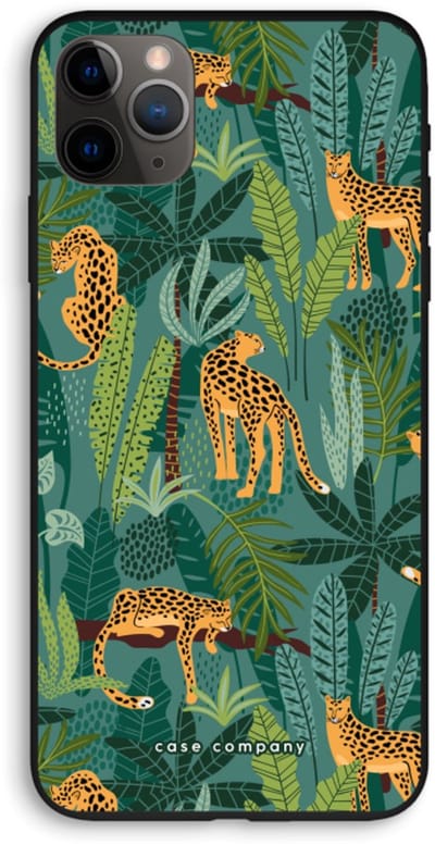 Case Company® - Hoesje geschikt voor iPhone 11 Pro Max hoesje - Luipaard 2 - Biologisch Afbreekbaar Telefoonhoesje - Bescherming alle Kanten en Schermrand
