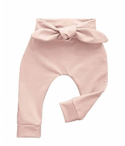 Broekje Strik Blush - Zacht Roze - Little Adventure - Maat 50/56