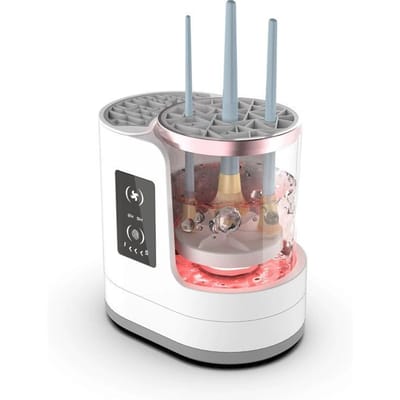 Nettoyeur électrique de pinceaux de maquillage séchage rapide outil de nettoyage d'éponges gray