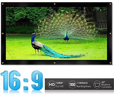 Beamer Canvas Scherm 120-inch Opvouwbaar voor Home Cinema en Presentaties - 16:9/4:3 HD
