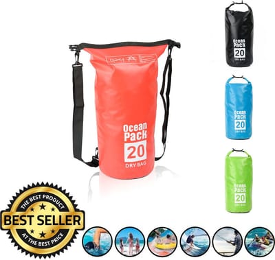 Waterdichte Tas - Dry bag - 20L - Ocean Pack - Dry Sack - Survival Outdoor Rugzak - Drybags - Boottas - Zeiltas - Rood