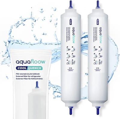 Aquafloow 2X Koelkast waterfilters compatibel met Samsung LG AEG Haier Whirpool DA29-10105J, HAFEX/EXP, DA99-02131B, WSF-100, 5231JA2010B, 0060823485A