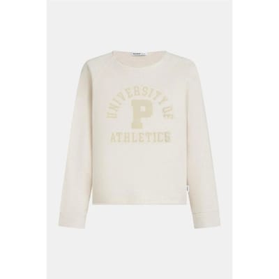 Penn & Ink W26f1926 036m-36 penn en ink sweater print beige mel. beige