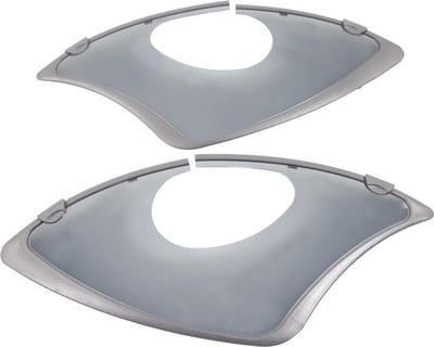 Hesling Jasbeschermer 28 inch - Duurzaam plastic - Inclusief slotopening - Set van 2 stuks - Rookkleurig