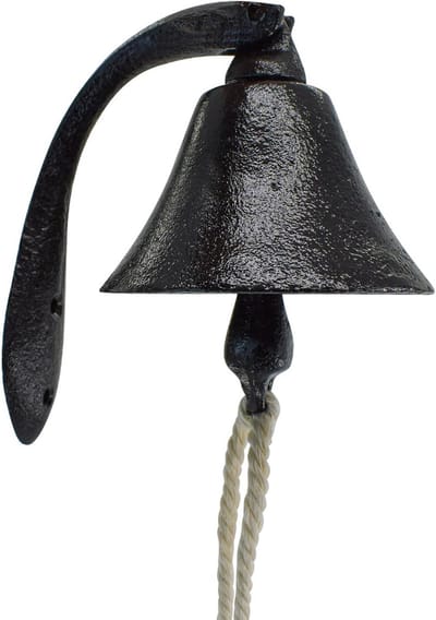 Decoratieve Gietijzeren Bel met Touw voor Binnen en Buiten
