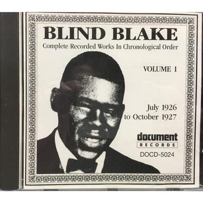 CD BLIND BLAKE - Complete Recorded Works In Chronolo DOCD5024 Document Record 1991 Australië Blues Gebruikt black