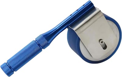 Plakbandtester Roller - Perswiel - Testen Lijmsterkte - Roestvrij Staal - 45 mm Breed - Zilver