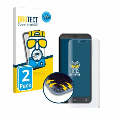BROTECT - Screenprotector voor Emporia Smart 5 Mini - Folie Beschermfolie matte volledig dekking 2 Stuks