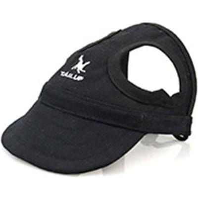 Premium Accessoires Hoge Kwaliteit Huisdier Hond Petten Kleine Puppy Huisdieren Zomer Effen Oxford Pet Zonnebrand Hoedje Chihuahua Hond Baseball Vizier Hoed Buiten M zwart
