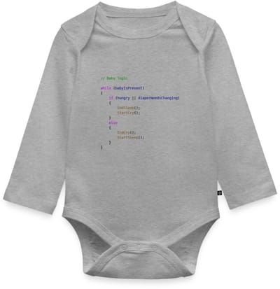 Baby Logica Programmeur Cadeau Baby Rompertje Met Lange Mouwen