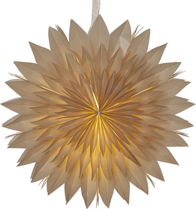 Star Trading papieren ster Dis, beige, 3-laags, kerstdecoratie, 50 cm