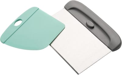 Werkbankschraper Deegschraper - Keukenschraper Bakschraper - Deeg Vormen - Conische Randen - 14.5 x 12 cm - Groen