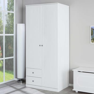 Kledingkast Martha 93cm Met 2 Deuren - Wit