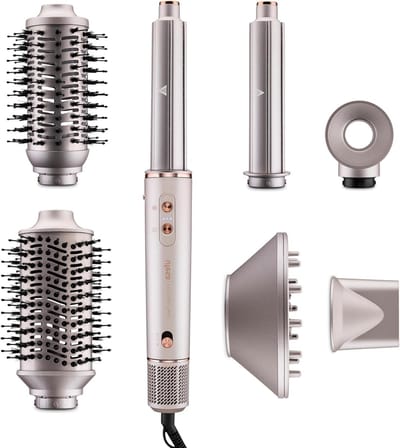 Haarstyler 7-in-1 - Multistyler Föhn - Professioneel Haar Stylen - Digitale Borstelloze Motor - 275 x 45 x 45 cm