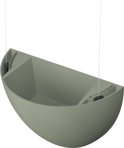 Artiteq Hangbloempot voor aan schilderijrail - Botaniq Groen - Inclusief perlon ophangdraden en Micro Grip haken - Draagkracht 5 kg/m - Complete verticale tuin