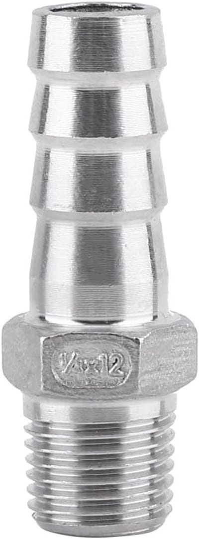 Hoge kwaliteit RVS slangconnector BSP plug voor 1/4 inch en 12 mm toepassingen