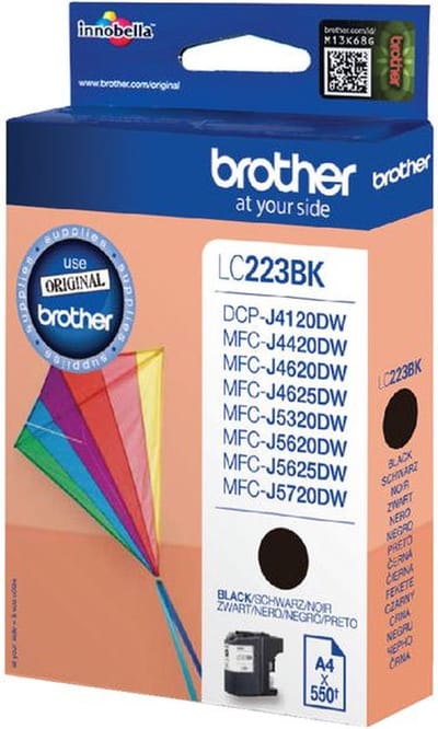 Inktcartridge brother lc-223bk zwart | 1 stuk | 5 stuks