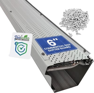 Goot Bescherming Systeem - Goot Covers - Voorkom Verstoppingen - 30 Jaar Garantie - 22 Voet Lengte - Wit