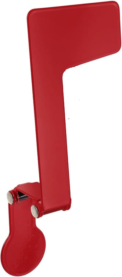Brievenbusvlag - Postindicator Vlag - Post Ontvangen - Inklapbaar Roestvrij Staal - 16.5 x 6.3 cm - Rood