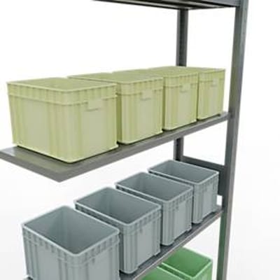 SCHULTE Lagertechnik - Stapelanker met lengtebout - 3000x1000x300 mm, type 150 kg