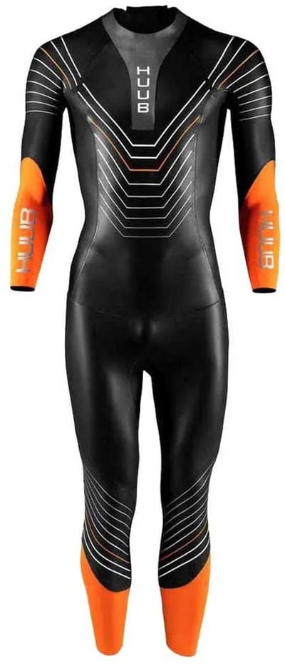2025 Huub Heren Araya Wetsuit - Black / Orange