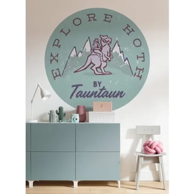Fotobehang - Star Wars Explore Hoth 125x125cm - Rond - Vliesbehang - Zelfklevend
