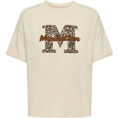 Only Cia Life Foldup Print T-shirt Dames - Maat L