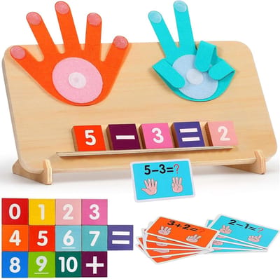 Montessori Telspeelgoed Houten Educatief Rekenspel voor Kinderen 3 t/m 6 Jaar