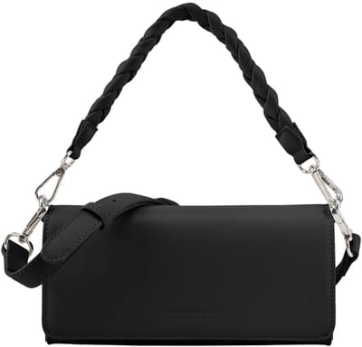 SEIDENFELT MANUFAKTUR Schoudertas Melbu Crossbag Black Zwart