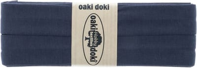 Oaki Doki Jersey Tricot Biaisband 20mm – 3 Meter – Antracietgrijs 064 – Elastisch Afwerkingslint voor Stretchstoffen