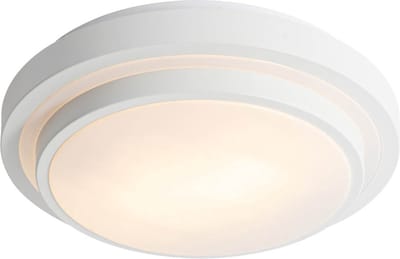 QAZQA walden - Moderne Plafondlamp voor buiten - 1 lichts - Ø 34 cm - Wit - Buitenverlichting