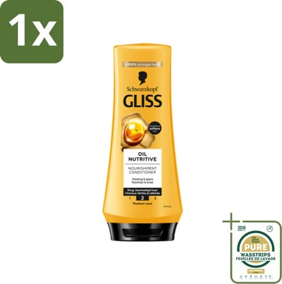 1 x Gliss - Hair Repair - Conditioner Oil Nutritive voor Intensieve Voeding - 200 ml- Haarverzorging - Droog Haar - Voedend Haar - Haarherstel - Haarverzorging Voor Lang Haar