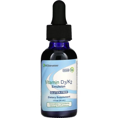 Nutra BioGenesis, Vitamine D3/K2 Emulsie, 30 ml (30 ml)