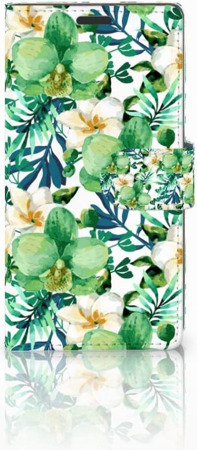 Sony Xperia Z3 Hoesje Orchidee Groen