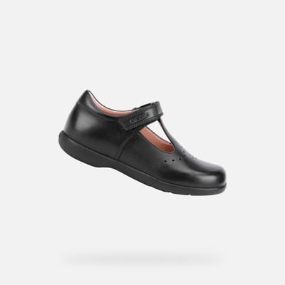 GEOX NAIMARA MEISJES Veterschoenen - ZWART - Maat 29