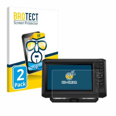 BROTECT - Screenprotector voor Garmin ECHOMAP UHD2 7" Keyed - Folie Beschermfolie transparant 2 Stuks