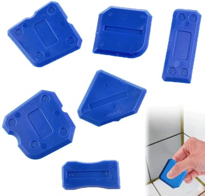 6 stuks Silicone voegkit set - voor het afdichten van silicone verbindingen - Gereedschap voor het afwerken van kit - Siliconenkitgereedschapset - Gereedschap voor het gladmaken van siliconenkit - voor acryl en siliconen