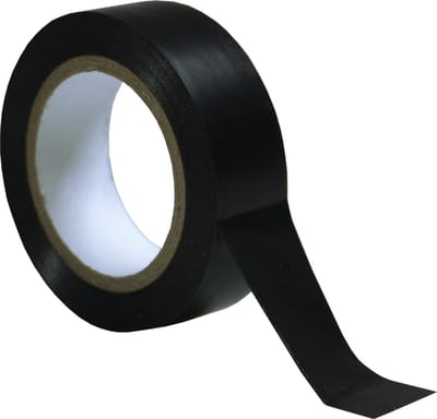 DULA - Isolatietape - 18mm x 10m - PVC - Vlamvertragend - Isolatieband zwart - 1rol
