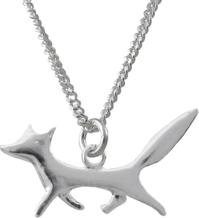 AuBor ®. Hanger. Zilver. De vos.