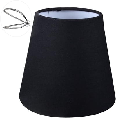 Elegante 14cm Clip On Kandelaar Lampenkap voor Wand- en Tafellampen, Zwart, Perfect voor Sfeerverlichting en Decoratie