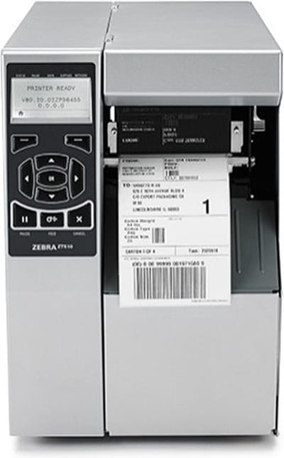 Zebra ZT510, 12 dots/mm (300 dpi), peeler, rewind, disp., RTC, ZPL, ZPLII, USB, RS232, BT, Ethernet | ZT51043-T2E0000Z