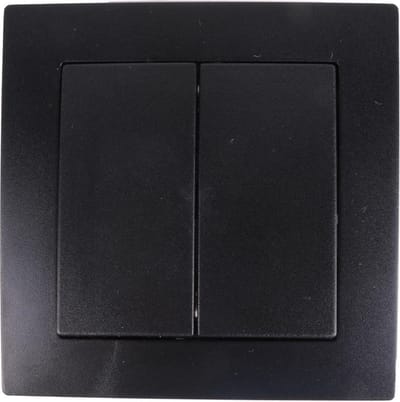 Benson Wandcontactdoos - Wisselschakelaar - Inbouw - Zwart - 250V - 10A