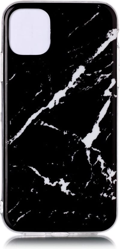 Peachy Marmer Patroon Natuursteen Zwart Hoesje Case geschikt voor iPhone 11