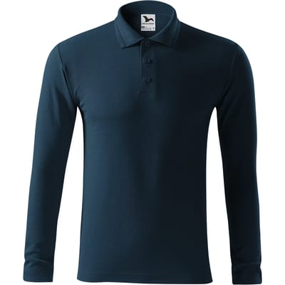Polo met lange mouwen van piquéstof Malfini 221